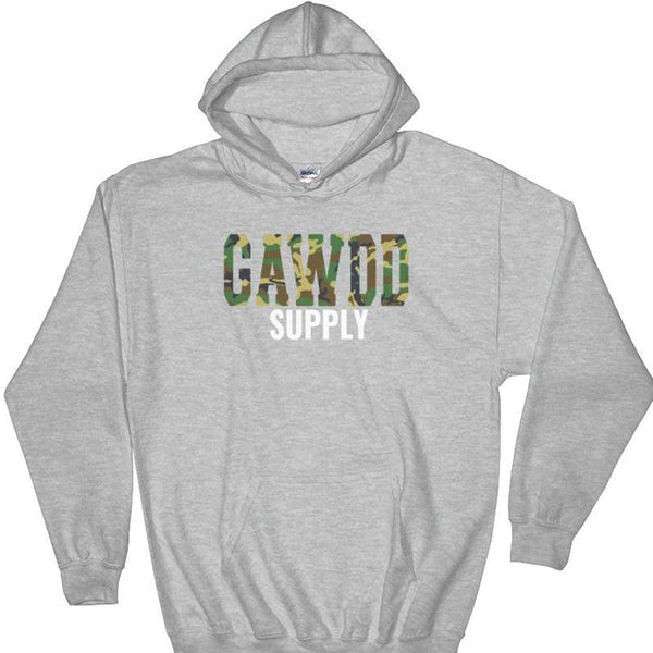 Gawdd Supply Camo Print Hoodie