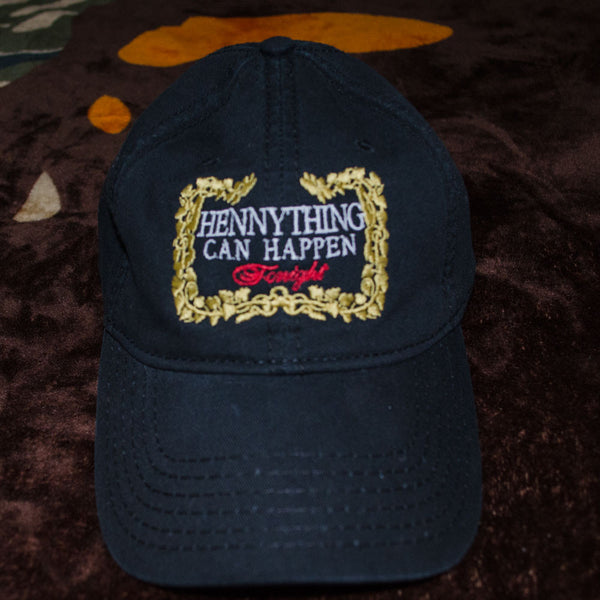 Hennything Can Happen Dad Hat (Gold Floral Border)
