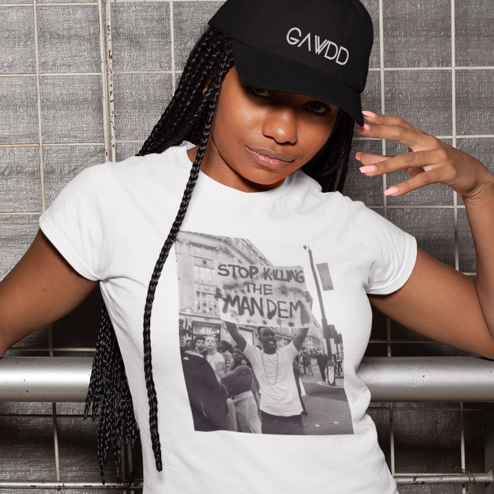 Footpad afhængige Gud Stop Killing The Mandem Women's Tee – Gawdd Supply