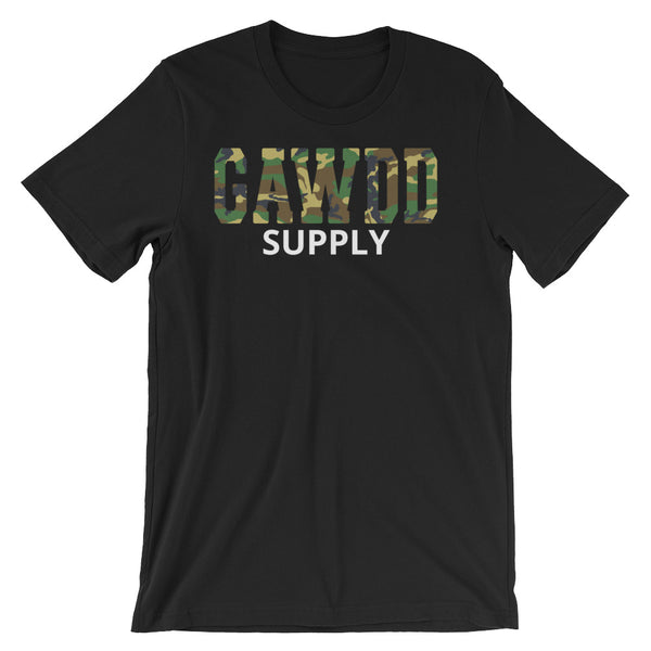 Gawdd Supply Camo Print T-Shirt